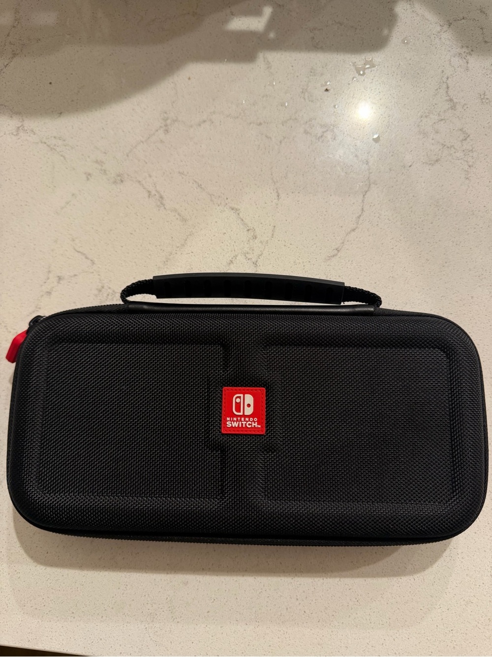 Nintendo Black Carrying Case with Red Logo Accent